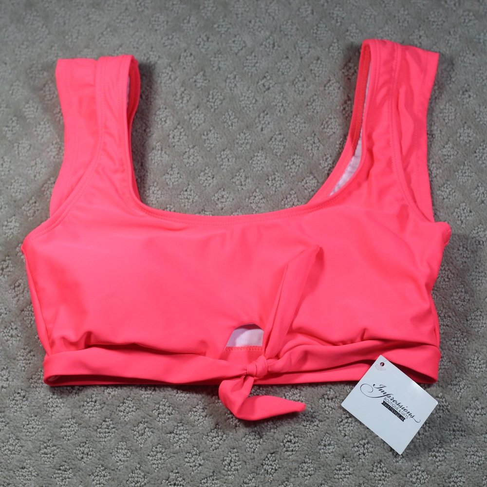 Marina West Size S Neon Peach Swim Top NWT